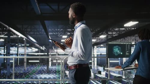 Admin on Data Center Industrial Platform Analyzing Infrastructure Performance