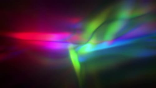 Chromatischer Lichtaustritt mit Neonbrechung und verschwommenem optischem Leuchten Abstract Loop 4K