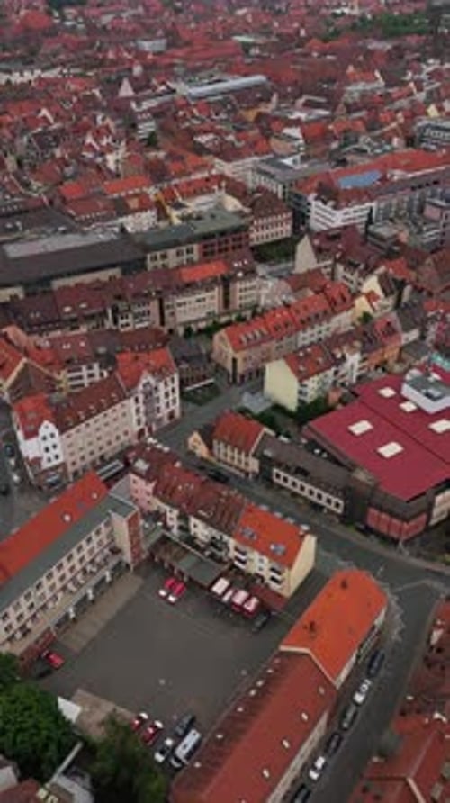 Vista aérea de Nuremberg en Baviera, Alemania