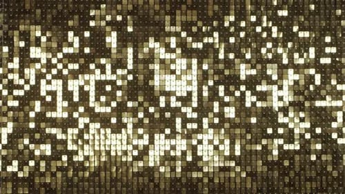 Abstract Golden Disco Background Moving Light Reflections and Glare Music Party and Dance Concept