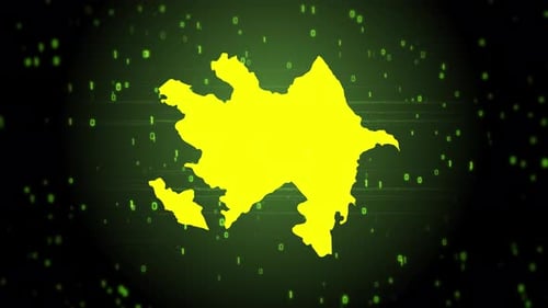 Digital Glitch Map Reveal Animation