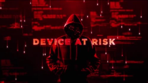 Device At Risk Word On Style Hologram Video 02