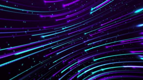 Colorful Neon Aqua Rays Background Loop V2