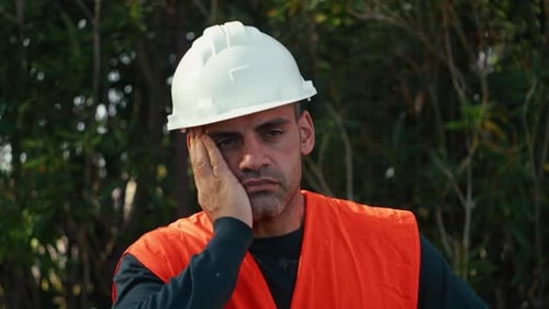 Construction Worker Desperate From Too Much Work