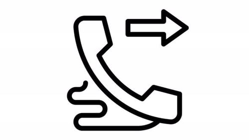 outgoing call line icon animation
