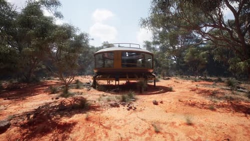 Hogar moderno del futuro: arquitectura futurista