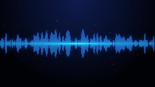 Visualization of Sound Waves Digital Wave Equalizer Music Wave Audio Waveform Voice Soundtrack Wave