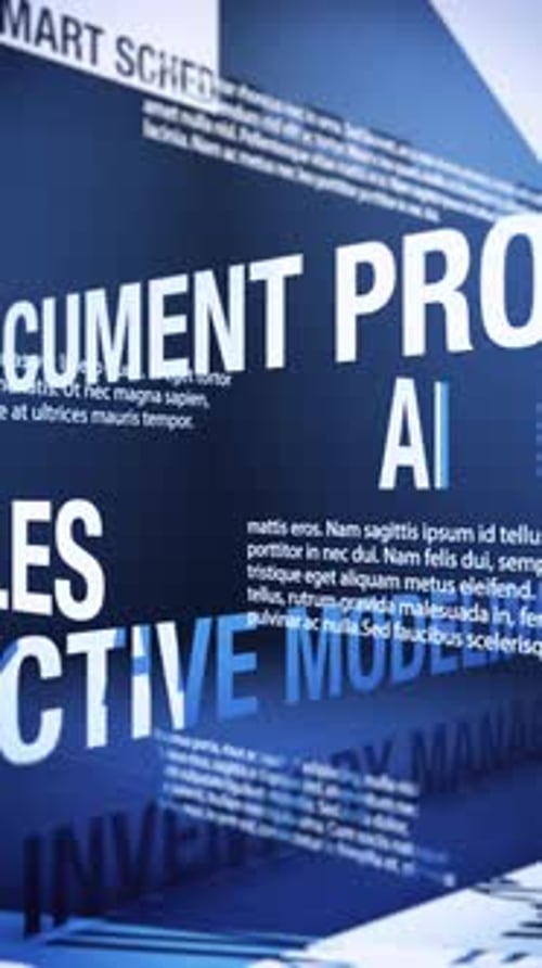 AI: its Benefits and Use for Small Businesses Looping Vertical Animation.