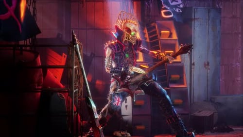 Punk Skeleton VJ Loop