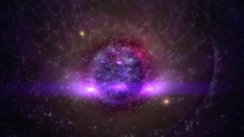 Futuristic Space Nebula Swirl with Glowing Energy