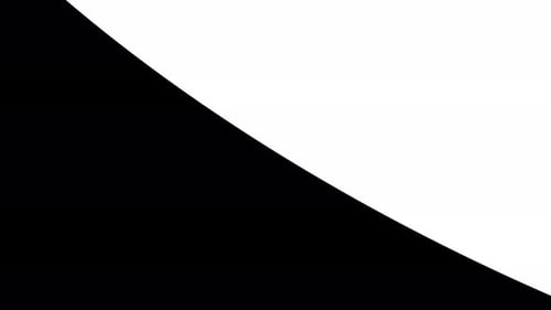 Headline Collection: Simple white double swipe from the top right corner over a black background