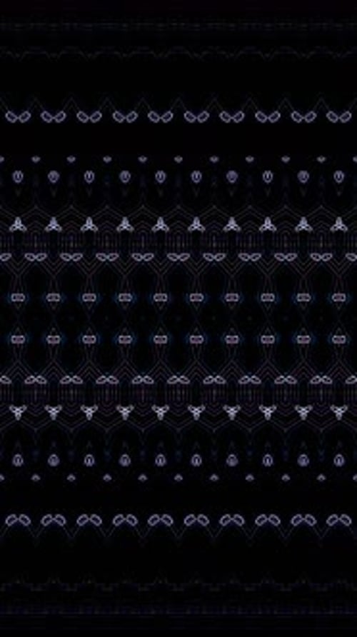 Abstract Neon Glowing Geometric Pattern Animated Background