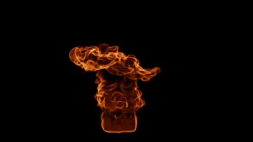 Fire Effect Letter Reveal Animation