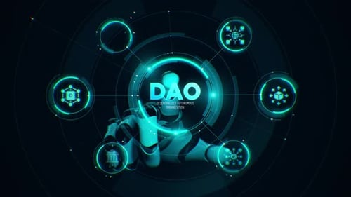 DAO Decentralized Autonomous Organization robotic touchscreen
