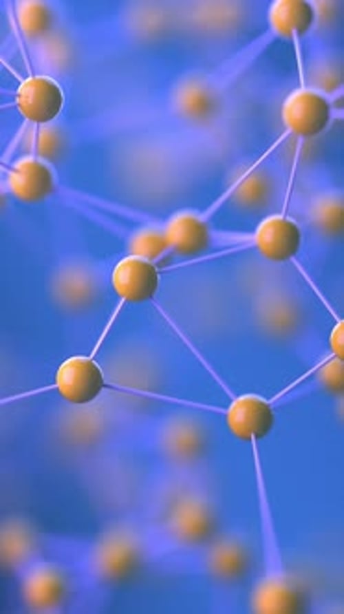 Abstract Network of Connected Spheres Loop Background