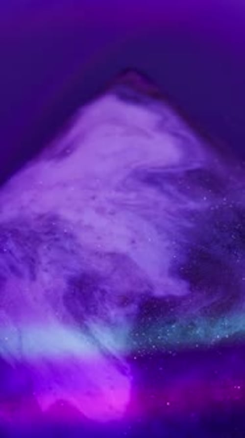 Abstract clouds with colorful nebula in space