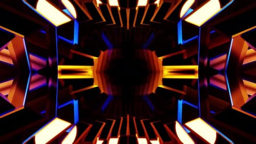 Newest Green Space Amazing Sci Fi Metal Kaleidoscope Vj Loop Background