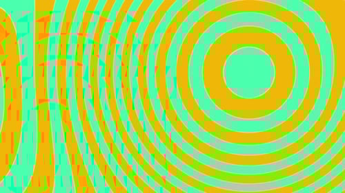 Paints Animated Vj Loop Background Yellow With Green Colors