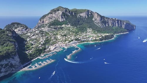 Capri Island At Naples Campania Italy.