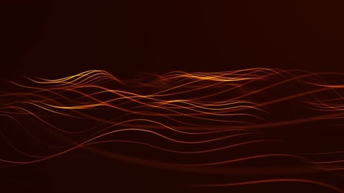 Line Ocean Wave Background Golden
