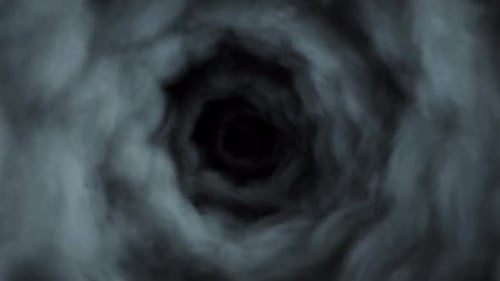 Abstract Swirling Smoke Tunnel Background Loop