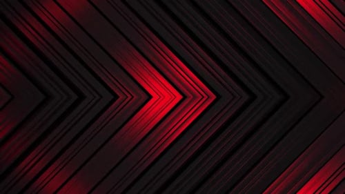 Dynamic red and black abstract lines suggesting movement and progress