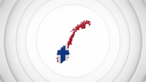 3D Disk with Norway Map Intro