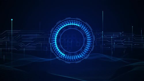 Blue Futuristic Pattern for Modern Scifi Concept HUD Circle Interfaces High Tech Concept Element