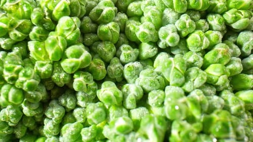 Macro Shot of Heap of Green Brussels Sprouts
