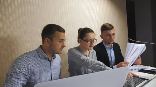 Group of Young Business People Celebrating Achievements or Business Win Happy Office Workers