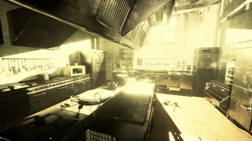 Old Kitchen of Abandoned House