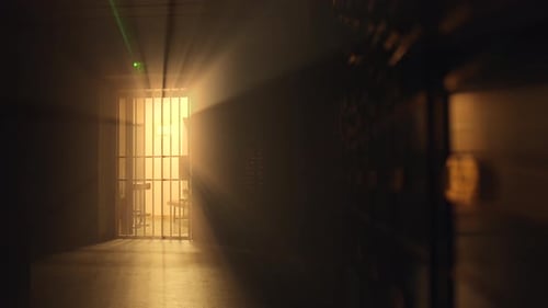 Safe Deposit Boxes Inside Secure Bank Vault Storage Room