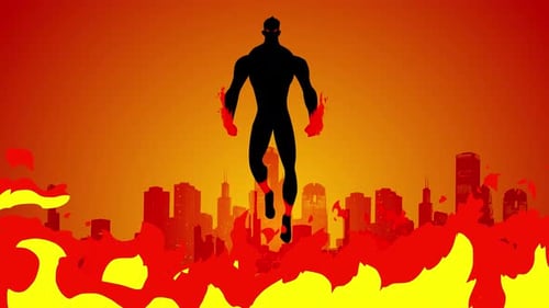 Super-héros doté de pouvoirs de feu
