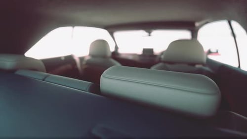 POV Inside Moving Car Interior on a Road Trip