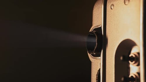 Warm Glow Projector Beam Light Nostalgic Charm Classic Cinema Retro Filmmaking