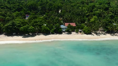 White Beach in Tropical Island Samal Island Philippines