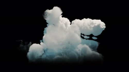 Seamless Loop Cumulus Cloud mit Alphakanal