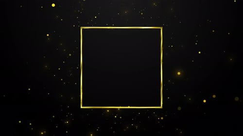 Luxury Vip Backdrop with Golden Frame Title Border Copy Space for Casino Royal or Grand Trendy