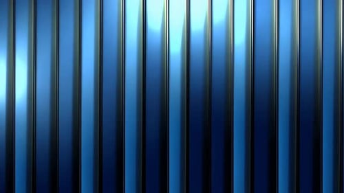 Abstrakte metallische blaue vertikale Paneele