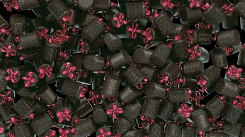 Falling Gift Boxes Transition Background