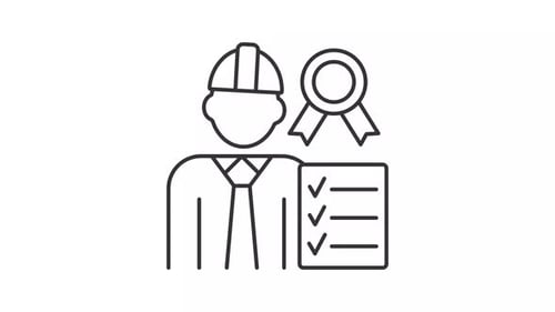 Quality control manager line animation