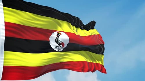 Uganda Realistic Waving 4k