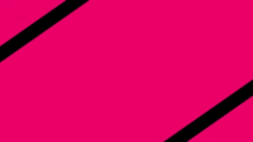 Scharfer geometrischer flacher Formübergang mit einem sich drehenden diagonalen Balken.