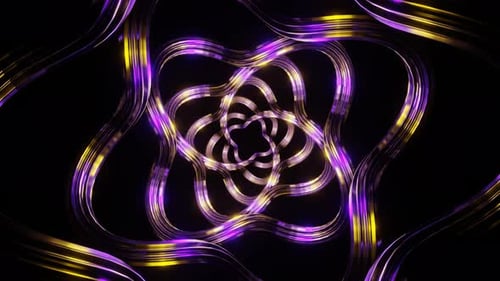 Purple And Yellow Moving Spiral Patterns Background Vj Loop In 4K