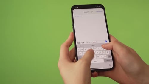 woman texting, sending a message