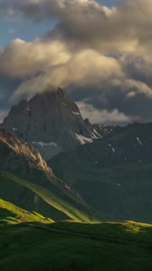 Majestic Mountains and Lush Green Landscape