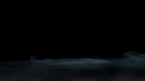 Atmospheric Smoke Effect on Black Background