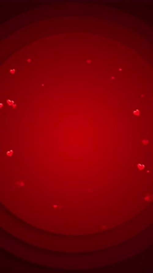Valentine's day abstract background, Red particles flowing Wedding anniversary, Background Heart sha