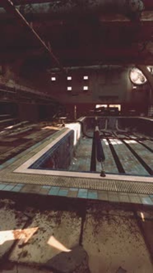 Vacant Pool in Neglected Building
