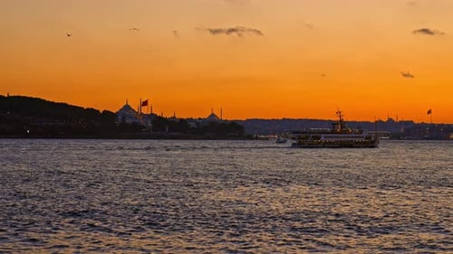 Eminönü bei Sonnenuntergang